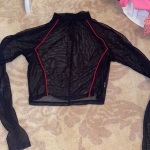 Mesh going out top